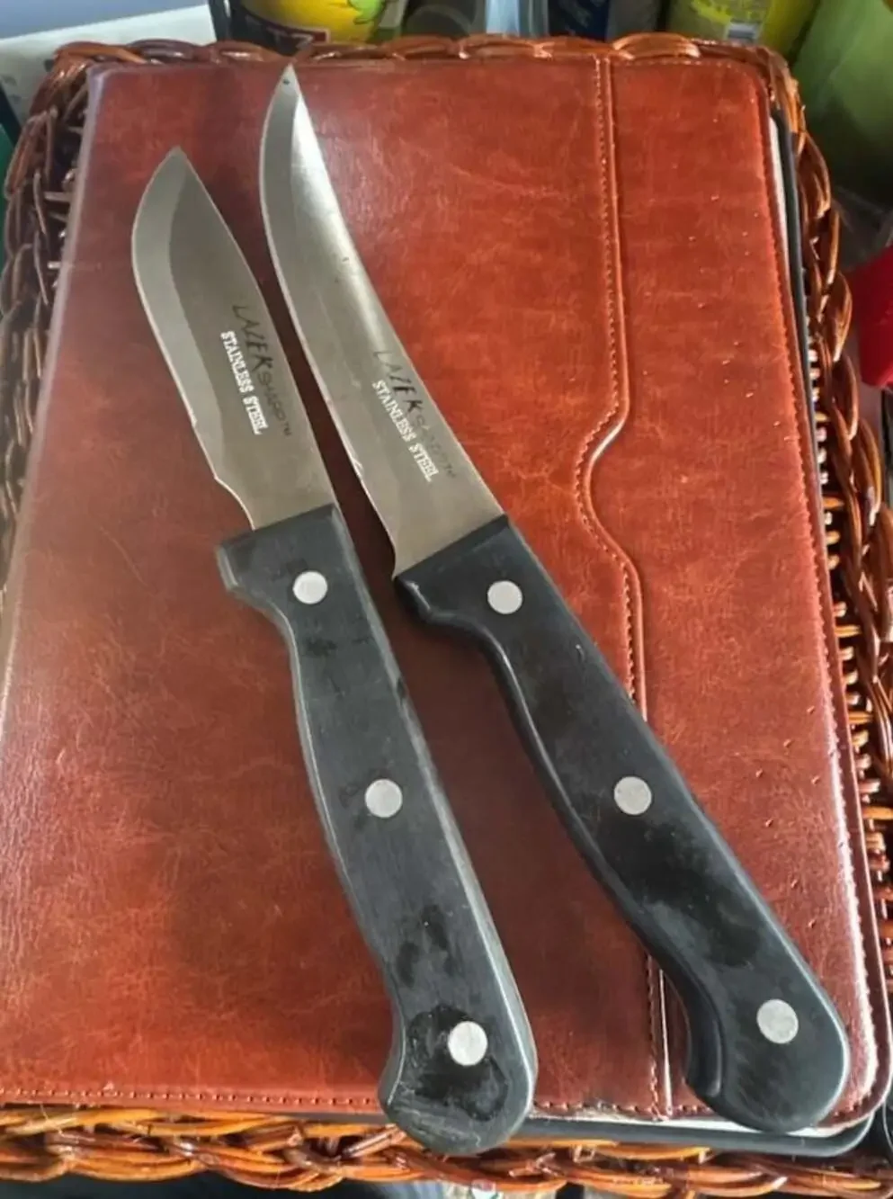 Lazer Sharp Stainless Steel Kitchen Knife Set of 2